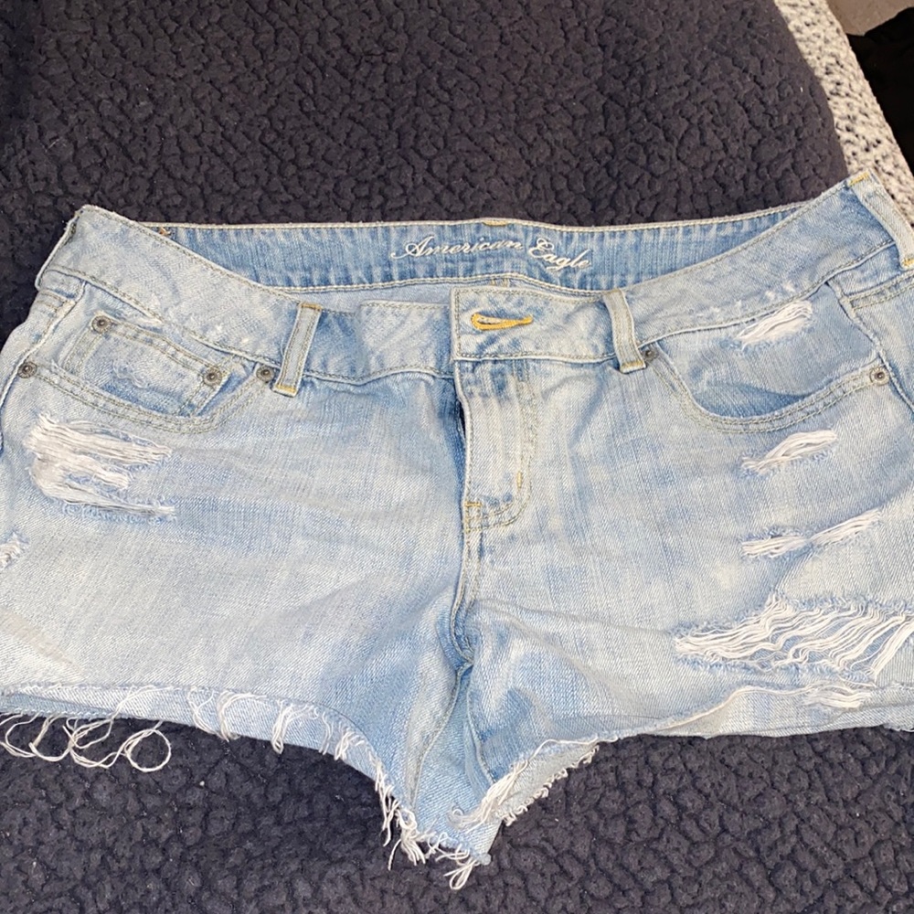 Blue jean shorts